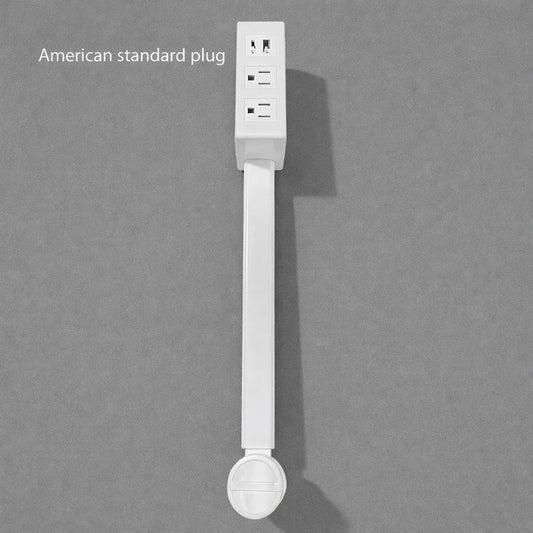 Electrical Outlet Extender Flat Plug Power Strip Features Rotates 180° Power Outlets Extender Use behind Sofas Nightstands Desk