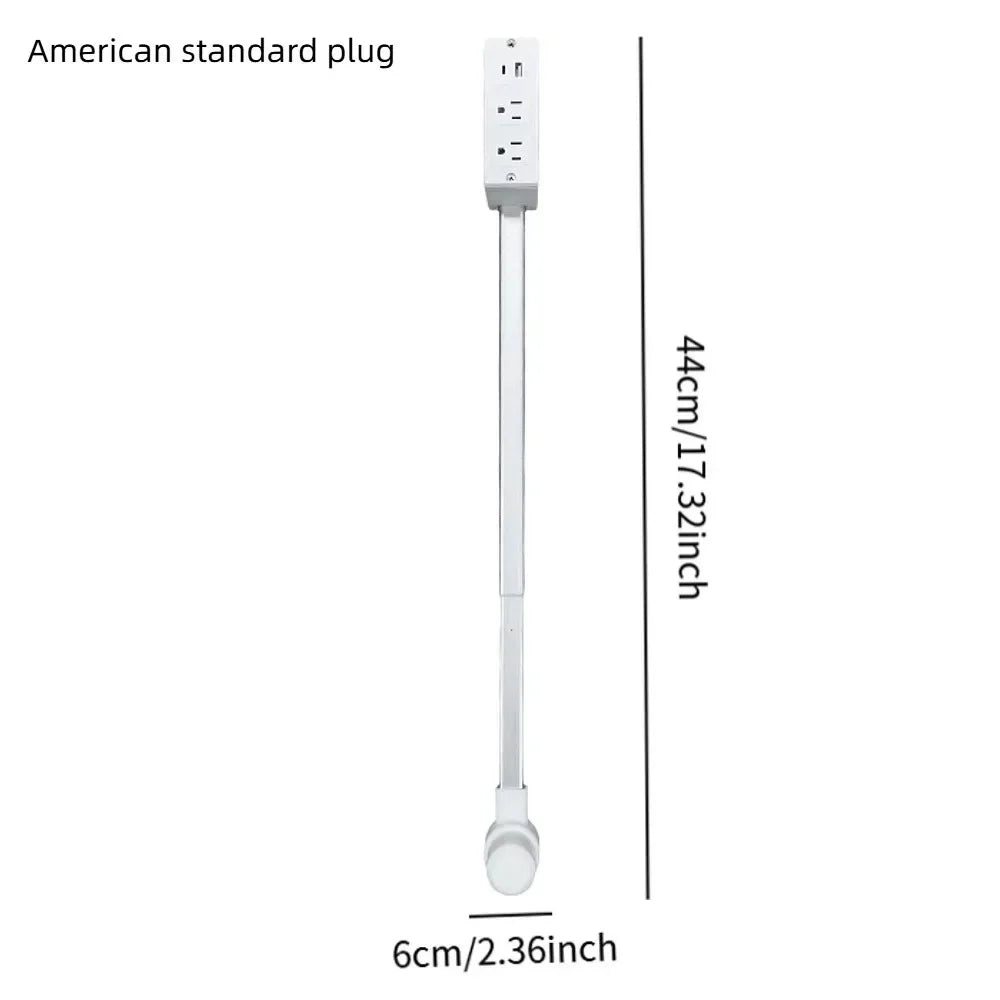 Electrical Outlet Extender Flat Plug Power Strip Features Rotates 180° Power Outlets Extender Use behind Sofas Nightstands Desk