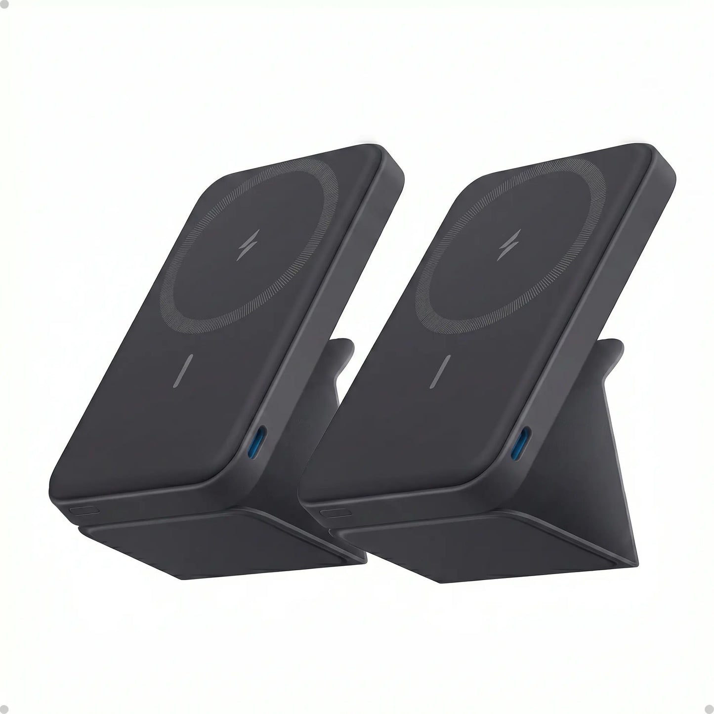 【Magnetic Power Bank】Anker 5,000Mah Magnetic Power Bank, Wireless Portable Charger with Foldable Stand & Side USB-C Port, Battery Pack for Iphone 17/16/15/14/13,Summerwins, Fathersdaygift