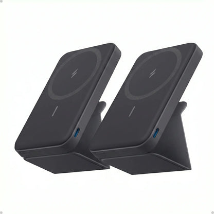 【Magnetic Power Bank】Anker 5,000Mah Magnetic Power Bank, Wireless Portable Charger with Foldable Stand & Side USB-C Port, Battery Pack for Iphone 17/16/15/14/13,Summerwins, Fathersdaygift