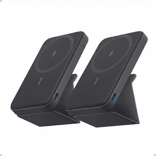 【Magnetic Power Bank】Anker 5,000Mah Magnetic Power Bank, Wireless Portable Charger with Foldable Stand & Side USB-C Port, Battery Pack for Iphone 17/16/15/14/13,Summerwins, Fathersdaygift