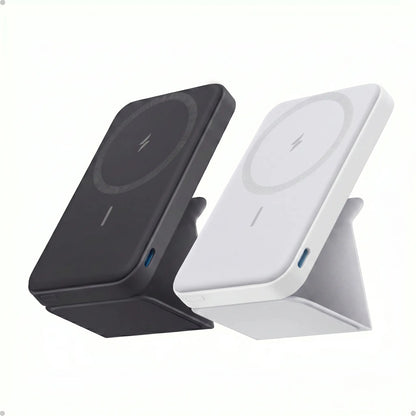 【Magnetic Power Bank】Anker 5,000Mah Magnetic Power Bank, Wireless Portable Charger with Foldable Stand & Side USB-C Port, Battery Pack for Iphone 17/16/15/14/13,Summerwins, Fathersdaygift