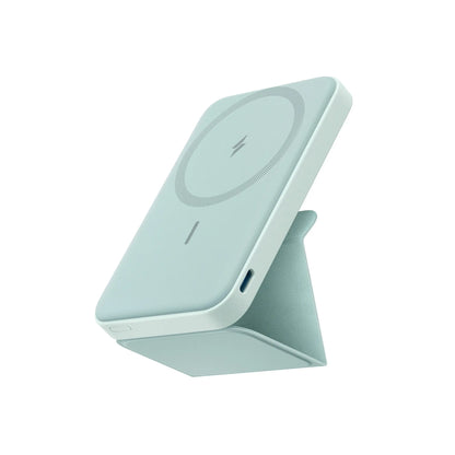 【Magnetic Power Bank】Anker 5,000Mah Magnetic Power Bank, Wireless Portable Charger with Foldable Stand & Side USB-C Port, Battery Pack for Iphone 17/16/15/14/13,Summerwins, Fathersdaygift