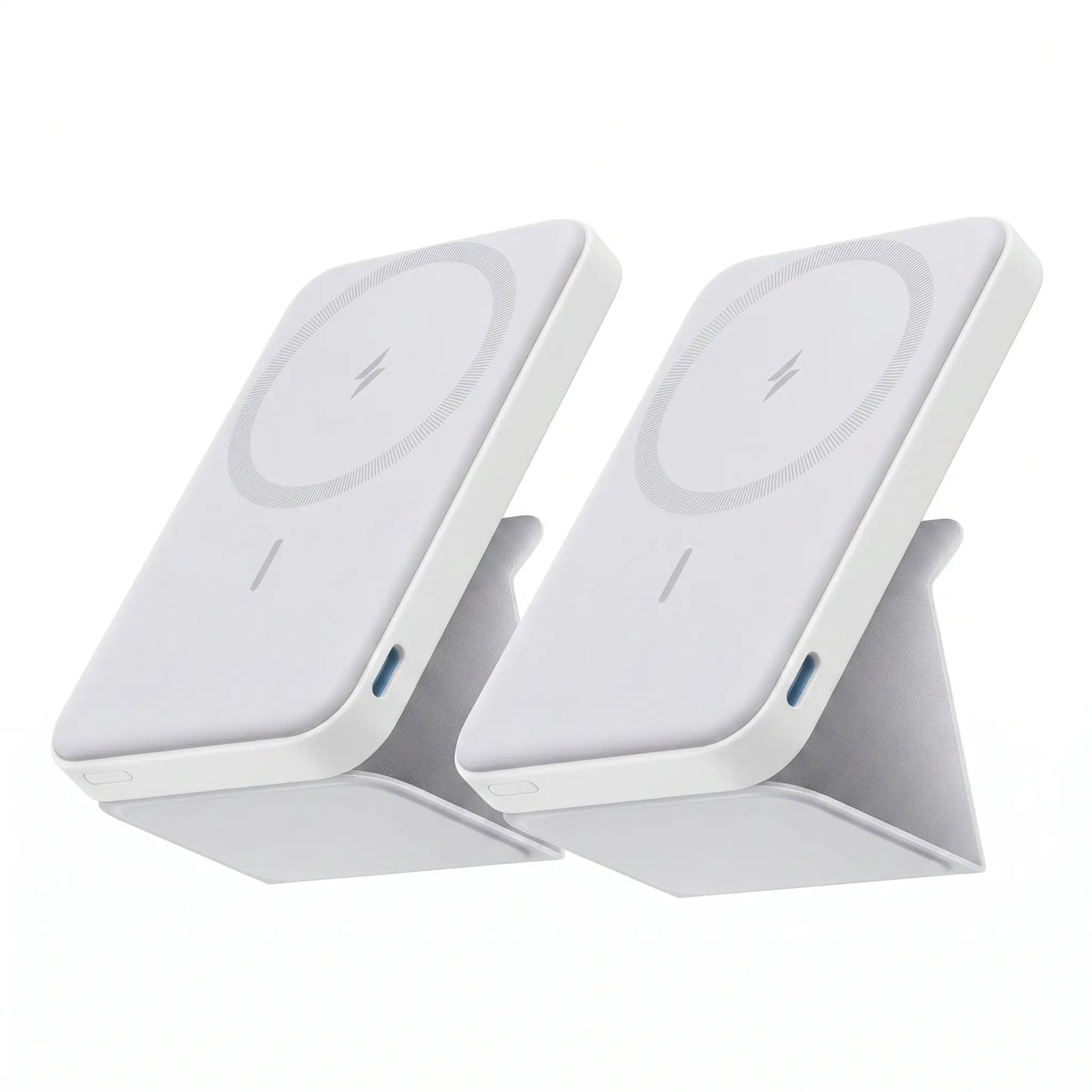 【Magnetic Power Bank】Anker 5,000Mah Magnetic Power Bank, Wireless Portable Charger with Foldable Stand & Side USB-C Port, Battery Pack for Iphone 17/16/15/14/13,Summerwins, Fathersdaygift