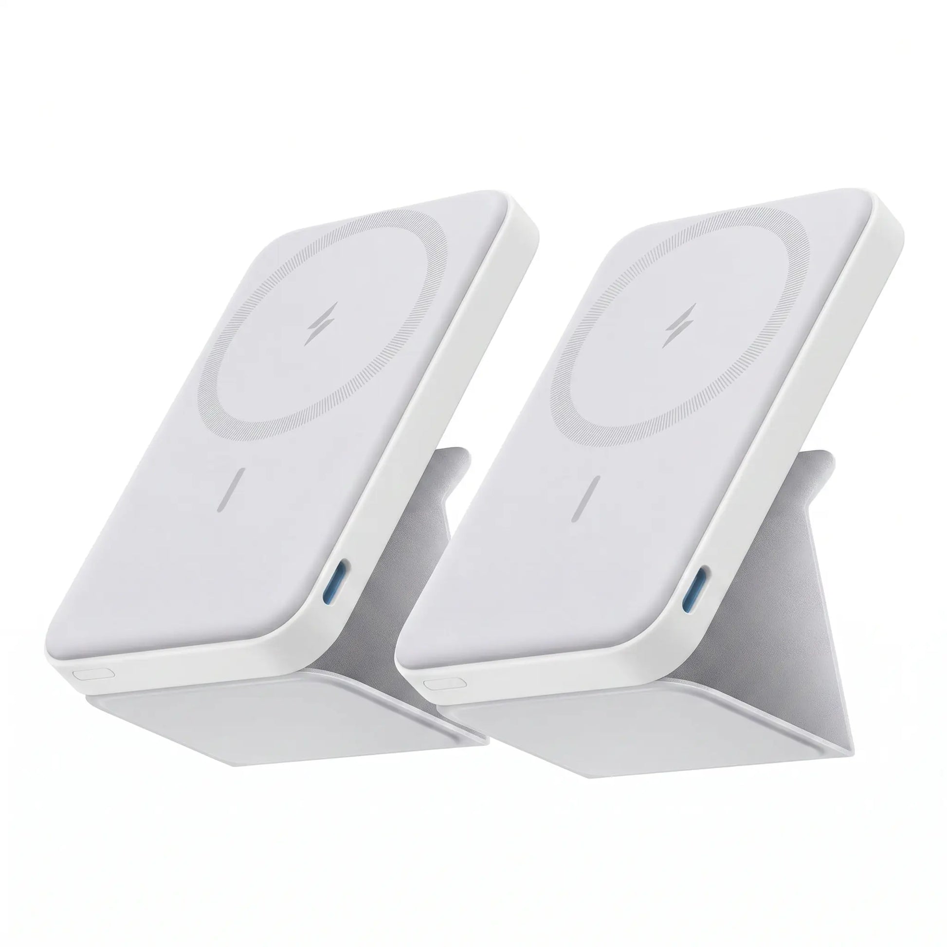 【Magnetic Power Bank】Anker 5,000Mah Magnetic Power Bank, Wireless Portable Charger with Foldable Stand & Side USB-C Port, Battery Pack for Iphone 17/16/15/14/13,Summerwins, Fathersdaygift
