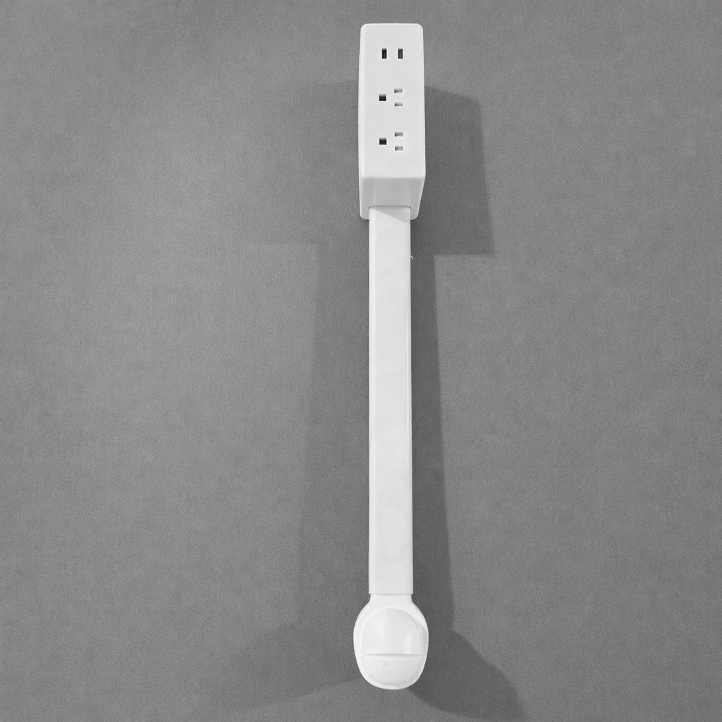 Electrical Outlet Extender Flat Plug Power Strip Features Rotates 180° Power Outlets Extender Use behind Sofas Nightstands Desk