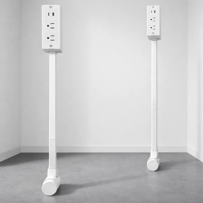 Electrical Outlet Extender Flat Plug Power Strip Features Rotates 180° Power Outlets Extender Use behind Sofas Nightstands Desk