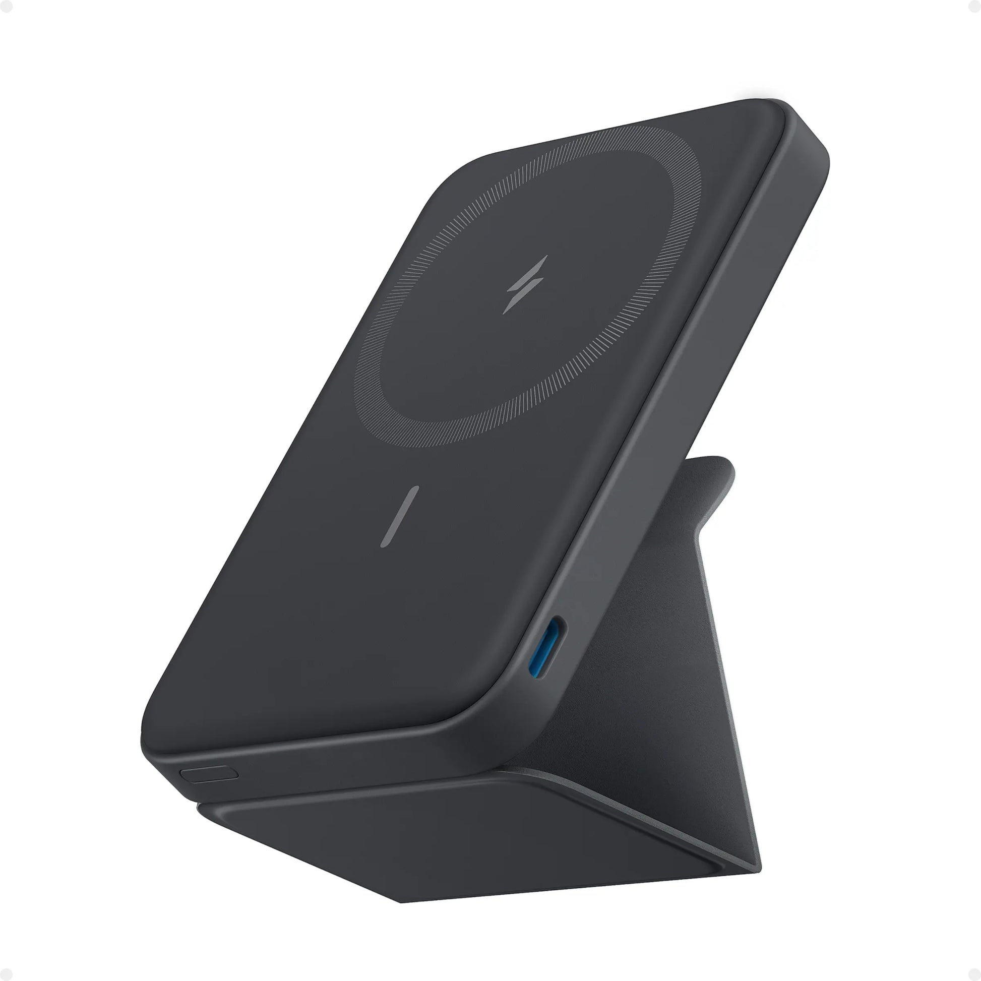 【Magnetic Power Bank】Anker 5,000Mah Magnetic Power Bank, Wireless Portable Charger with Foldable Stand & Side USB-C Port, Battery Pack for Iphone 17/16/15/14/13,Summerwins, Fathersdaygift