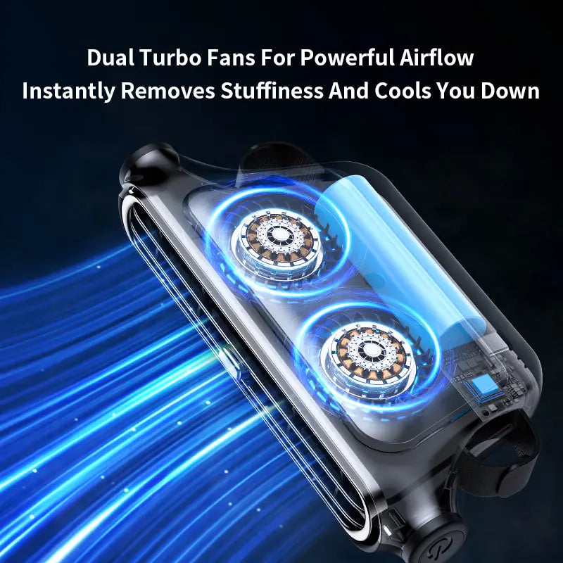 Car Seat Velcro Fan: 3 Adjustable Speeds, Built-In 3000Mah Battery, USB Charging, Suitable for Cars, Golf Carts, and Travel Rvs